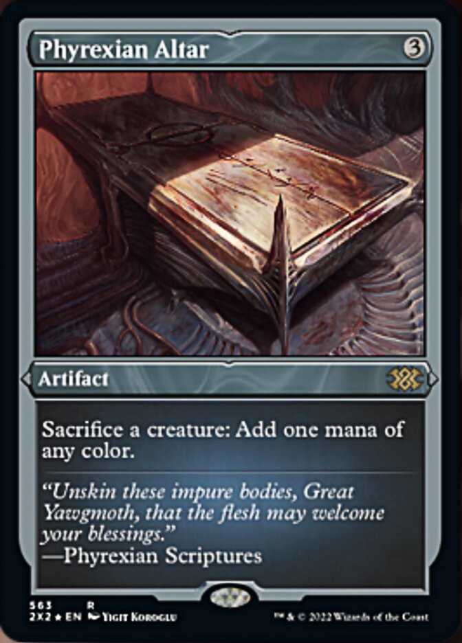 Phyrexian Altar (Foil Etched) [Double Masters 2022] | Mega City Incorporated