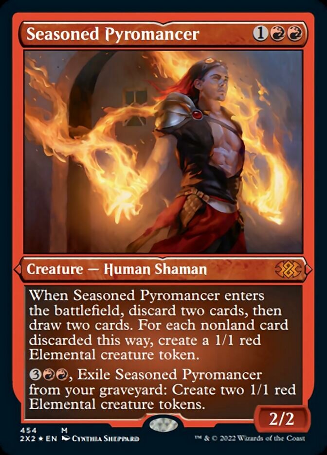Seasoned Pyromancer (Foil Etched) [Double Masters 2022] | Mega City Incorporated
