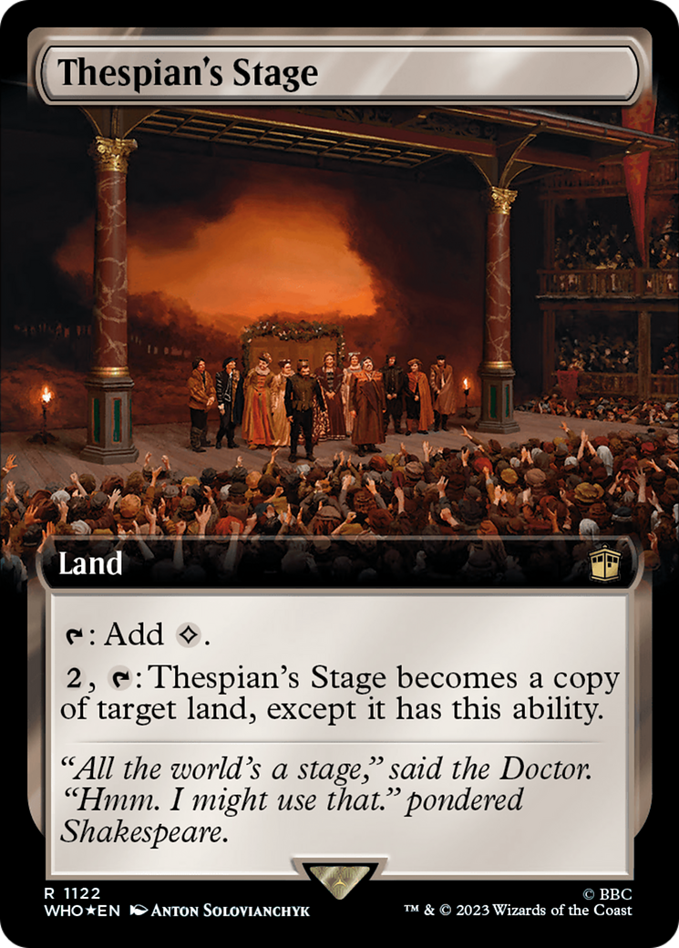 Thespian's Stage (Extended Art) (Surge Foil) [Doctor Who] | Mega City Incorporated