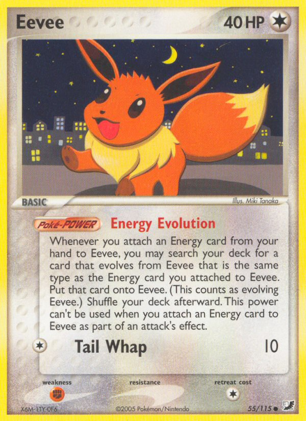 Eevee (55/115) [EX: Unseen Forces] | Mega City Incorporated