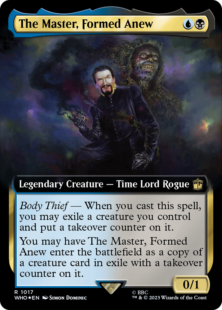 The Master, Formed Anew (Extended Art) (Surge Foil) [Doctor Who] | Mega City Incorporated