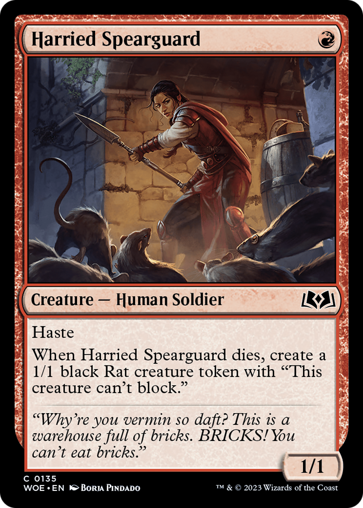 Harried Spearguard [Wilds of Eldraine] | Mega City Incorporated