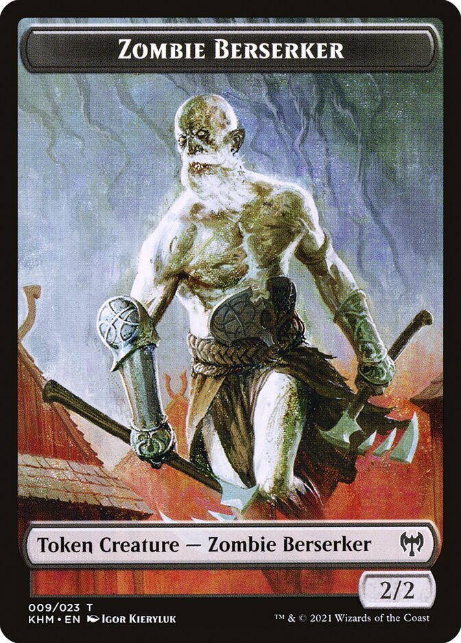 Treasure // Zombie Berserker Double-Sided Token [Kaldheim Tokens] | Mega City Incorporated