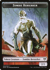 Human Warrior // Zombie Berserker Double-Sided Token [Kaldheim Tokens] | Mega City Incorporated