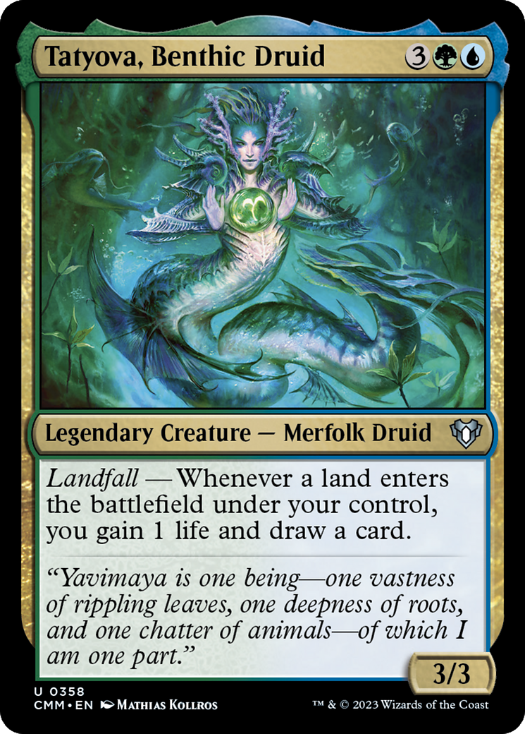 Tatyova, Benthic Druid [Commander Masters] | Mega City Incorporated