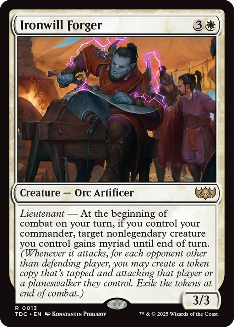Ironwill Forger [Tarkir: Dragonstorm Commander] | Mega City Incorporated