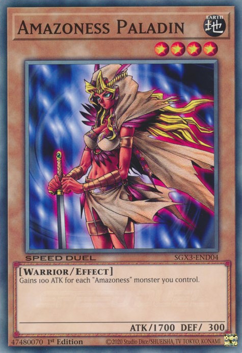 Amazoness Paladin [SGX3-END04] Common | Mega City Incorporated