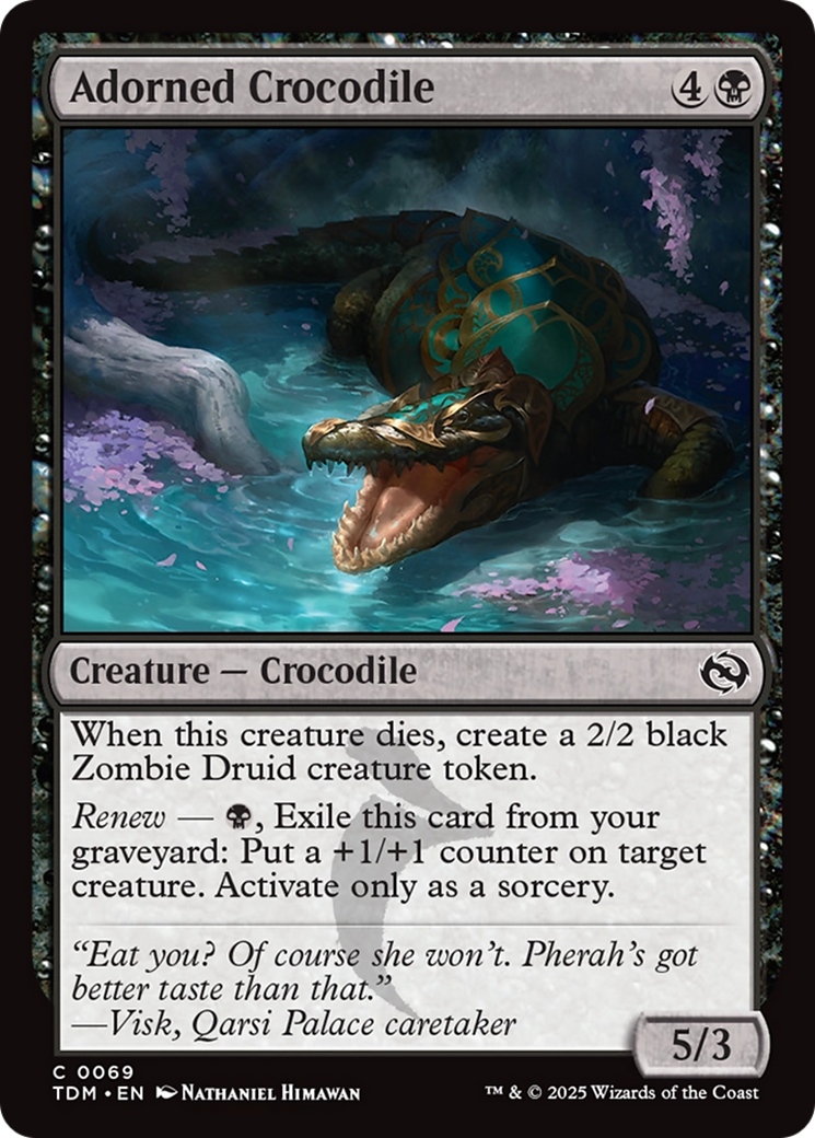 Adorned Crocodile [Tarkir: Dragonstorm] | Mega City Incorporated