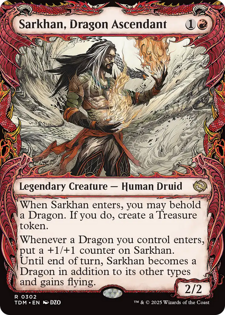 Sarkhan, Dragon Ascendant (0302) (Showcase) [Tarkir: Dragonstorm] | Mega City Incorporated