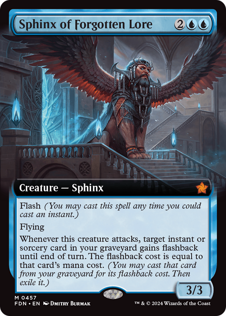 Sphinx of Forgotten Lore (Extended Art) [Foundations] | Mega City Incorporated