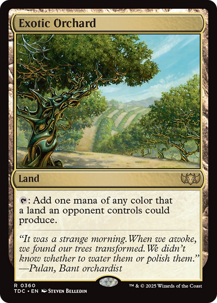 Exotic Orchard [Tarkir: Dragonstorm Commander] | Mega City Incorporated
