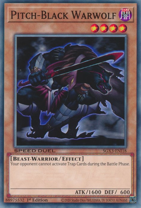 Pitch-Black Warwolf [SGX3-ENI18] Common | Mega City Incorporated