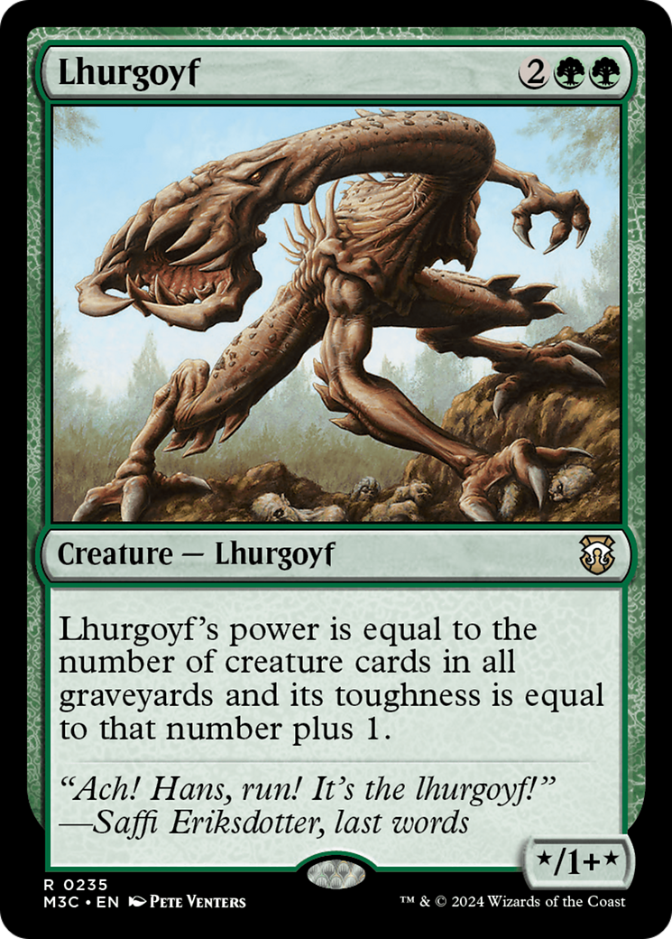 Lhurgoyf (Ripple Foil) [Modern Horizons 3 Commander] | Mega City Incorporated