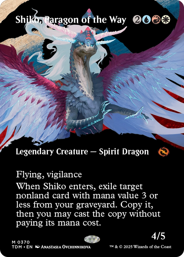 Shiko, Paragon of the Way (Borderless) [Tarkir: Dragonstorm] | Mega City Incorporated