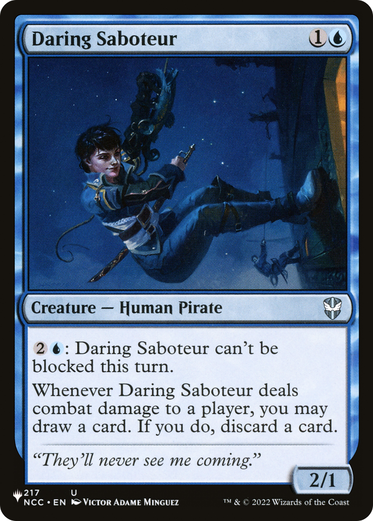 Daring Saboteur [The List] | Mega City Incorporated