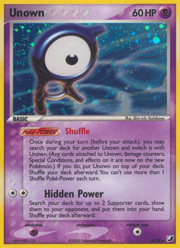 Unown (A/28) [EX: Unseen Forces] | Mega City Incorporated