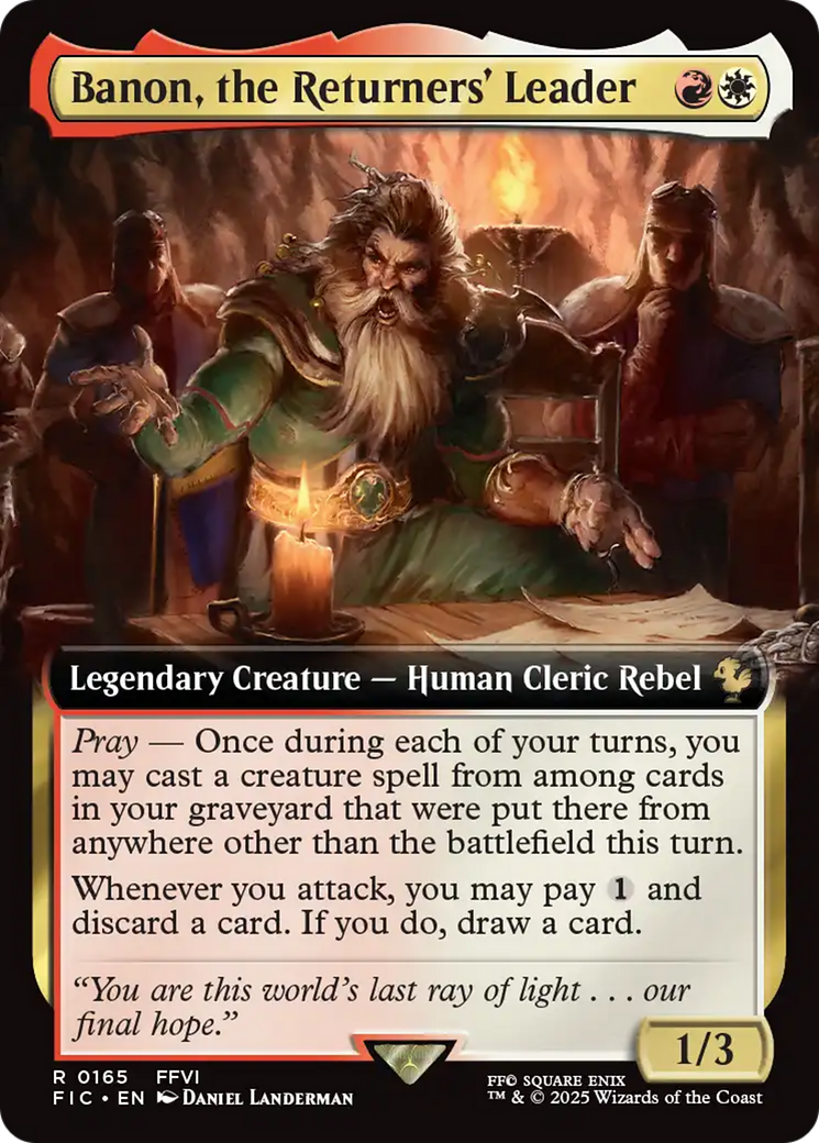 Banon, the Returners' Leader (Extended Art) [FINAL FANTASY Commander] | Mega City Incorporated