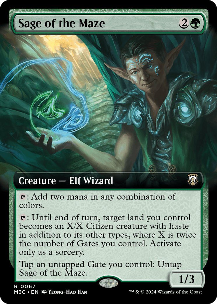 Sage of the Maze (Extended Art) [Modern Horizons 3 Commander] | Mega City Incorporated