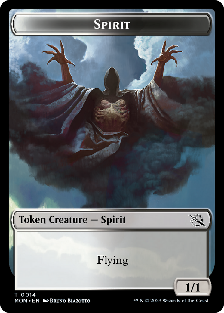 Treasure (20) // Spirit (14) Double-Sided Token [March of the Machine Tokens] | Mega City Incorporated