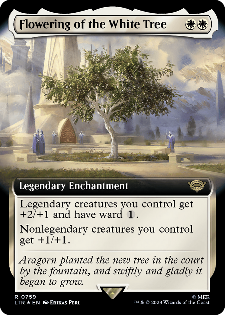 Flowering of the White Tree (Extended Art) (Surge Foil) [The Lord of the Rings: Tales of Middle-Earth] | Mega City Incorporated