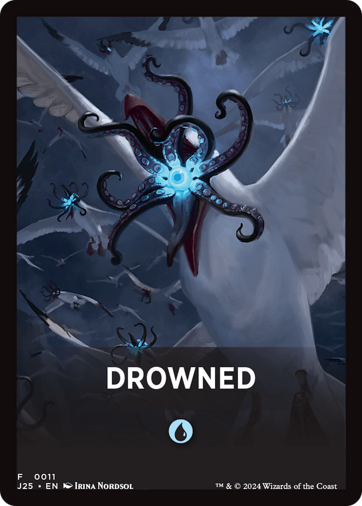 Drowned Theme Card [Foundations Jumpstart Front Cards] | Mega City Incorporated