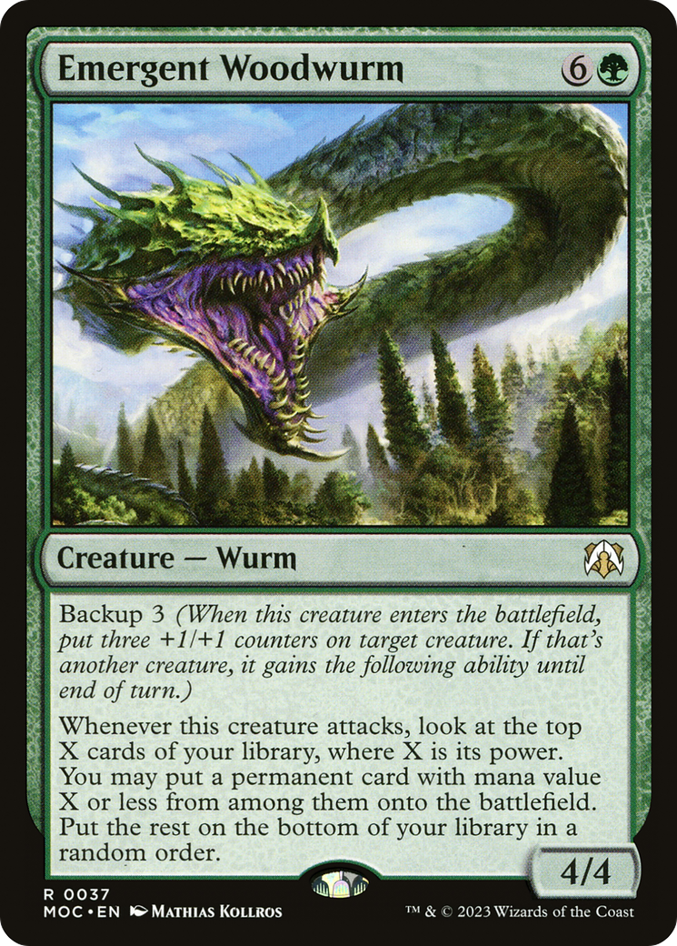 Emergent Woodwurm [March of the Machine Commander] | Mega City Incorporated