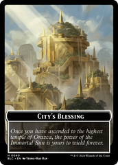 Hamster // City's Blessing Double-Sided Token [Bloomburrow Commander Tokens] | Mega City Incorporated