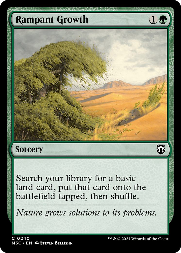 Rampant Growth (Ripple Foil) [Modern Horizons 3 Commander] | Mega City Incorporated