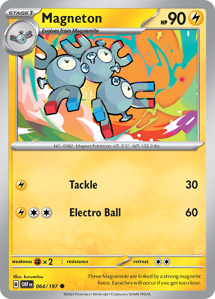 Magneton (064/197) [Scarlet & Violet: Obsidian Flames] | Mega City Incorporated