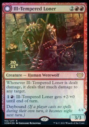 Ill-Tempered Loner // Howlpack Avenger [Innistrad: Crimson Vow Prerelease Promos] | Mega City Incorporated