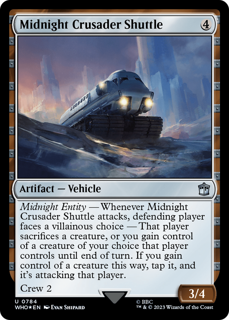 Midnight Crusader Shuttle (Surge Foil) [Doctor Who] | Mega City Incorporated