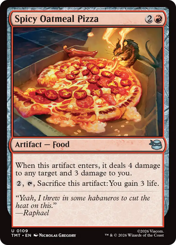 Spicy Oatmeal Pizza [Teenage Mutant Ninja Turtles] | Mega City Incorporated