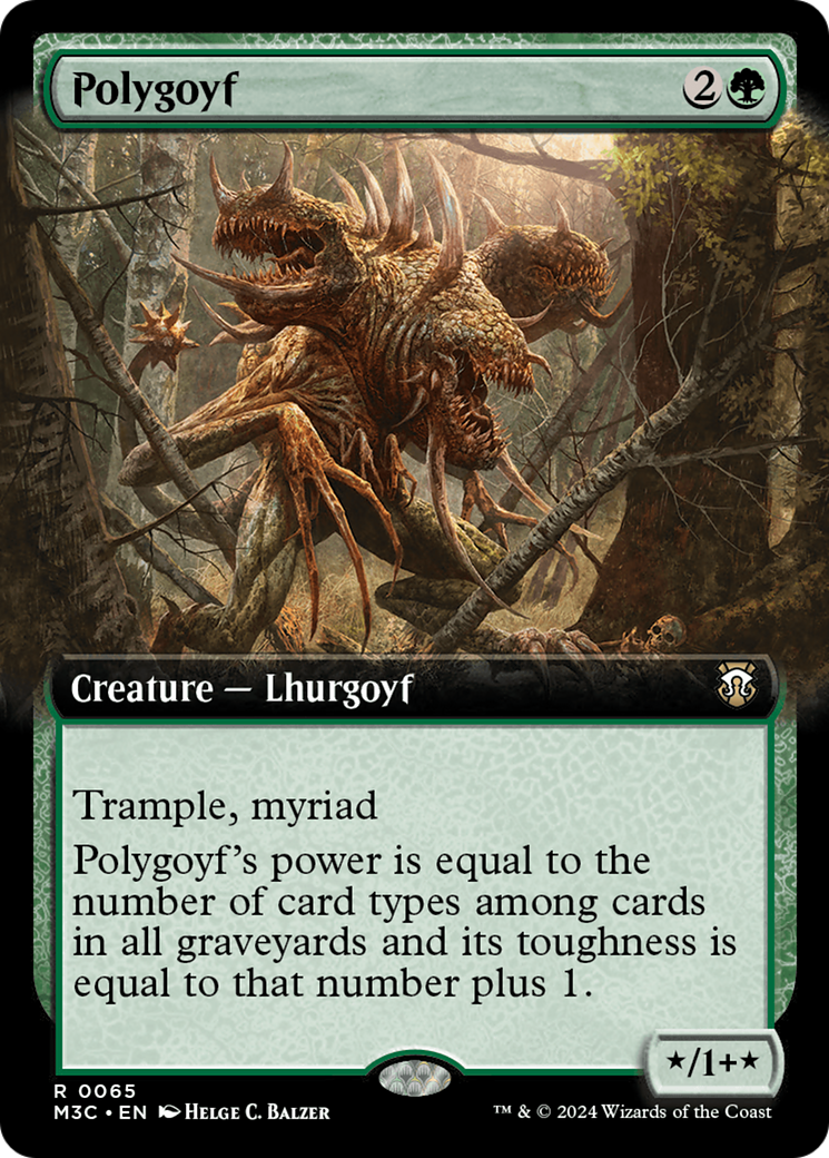 Polygoyf (Extended Art) [Modern Horizons 3 Commander] | Mega City Incorporated