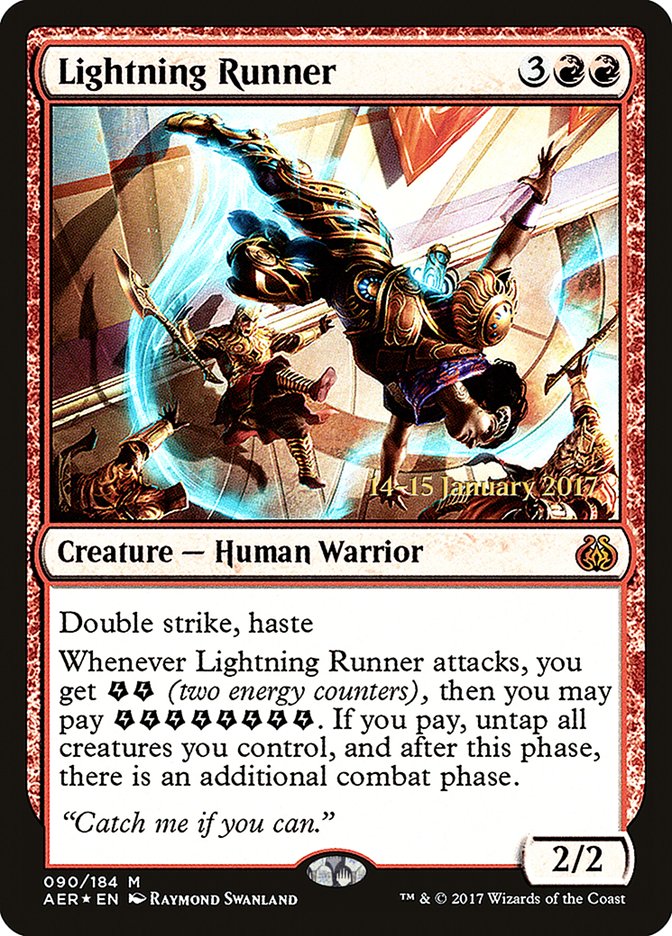 Lightning Runner [Aether Revolt Prerelease Promos] | Mega City Incorporated