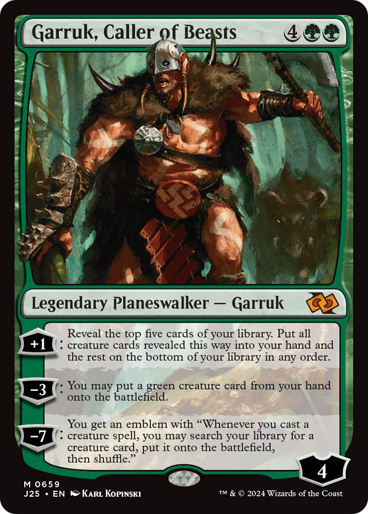 Garruk, Caller of Beasts [Foundations Jumpstart] | Mega City Incorporated