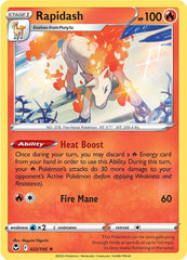 Rapidash (022/195) (Theme Deck Exclusive) [Sword & Shield: Silver Tempest] | Mega City Incorporated