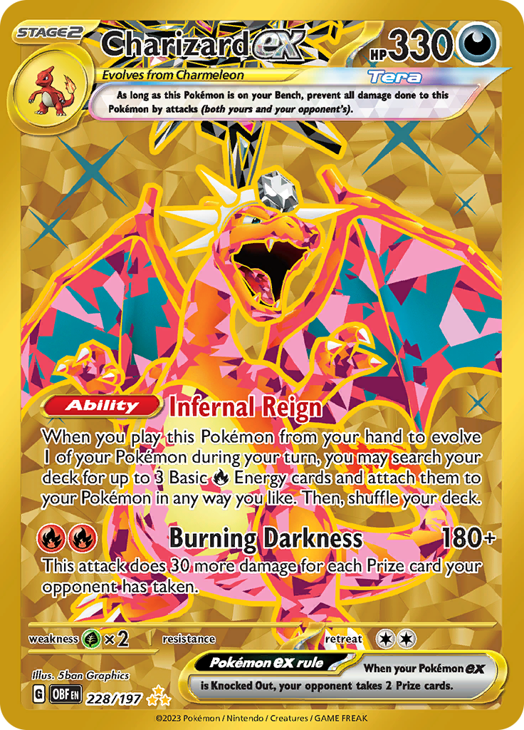 Charizard ex (228/197) [Scarlet & Violet: Obsidian Flames] | Mega City Incorporated