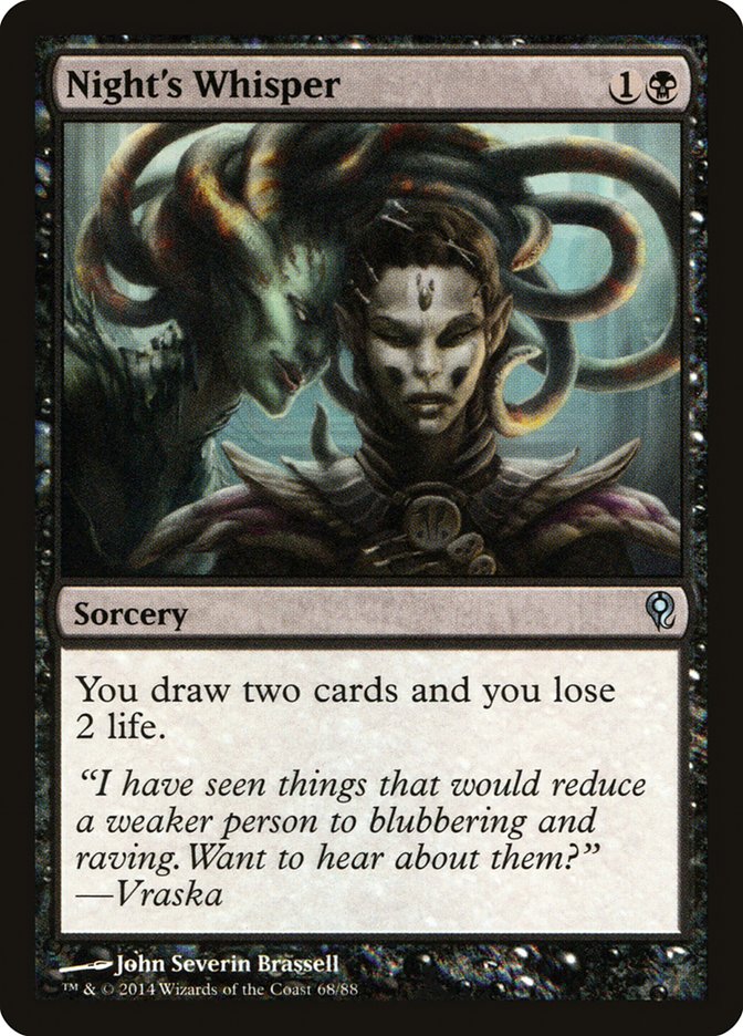 Night's Whisper [Duel Decks: Jace vs. Vraska] | Mega City Incorporated