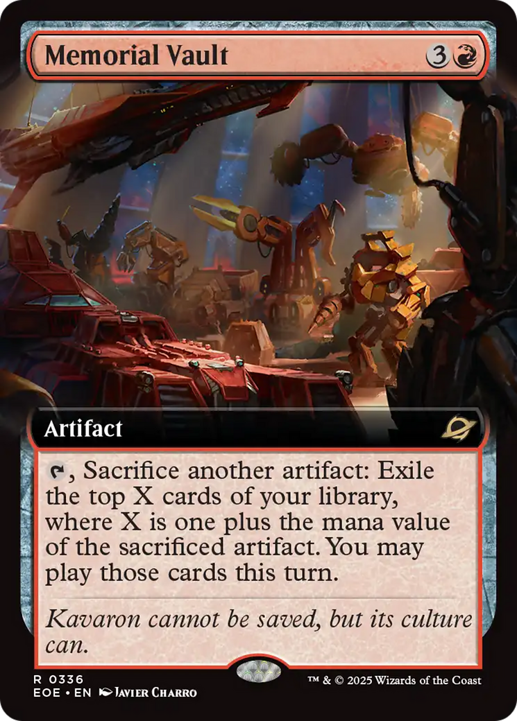 Memorial Vault (Extended Art) [Edge of Eternities] | Mega City Incorporated