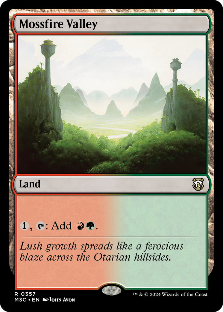 Mossfire Valley (Ripple Foil) [Modern Horizons 3 Commander] | Mega City Incorporated