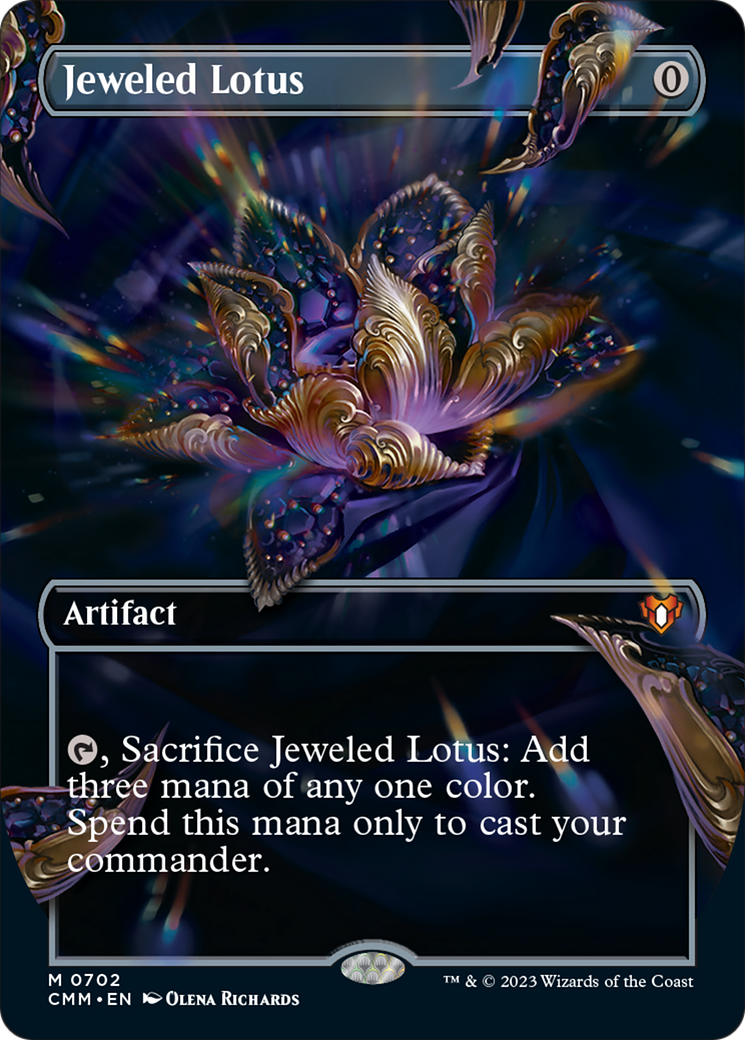 Jeweled Lotus (Borderless Frame Break) [Commander Masters] | Mega City Incorporated