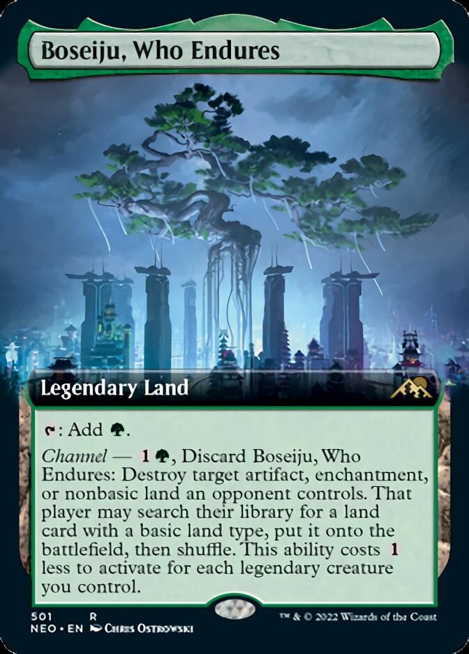 Boseiju, Who Endures (Extended Art) [Kamigawa: Neon Dynasty] | Mega City Incorporated