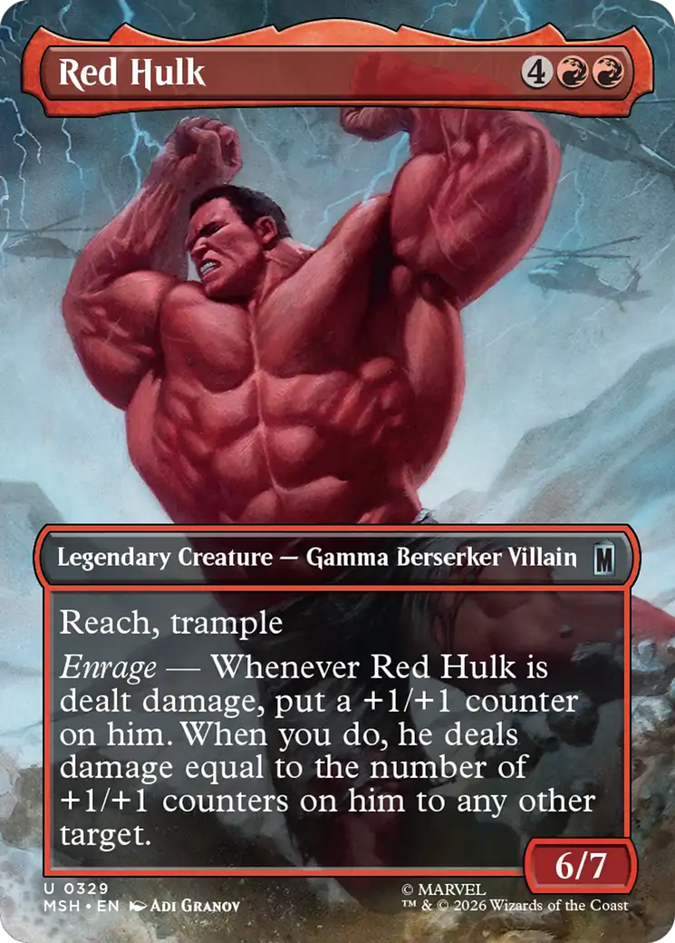 Red Hulk (Borderless) [Marvel Super Heroes] | Mega City Incorporated