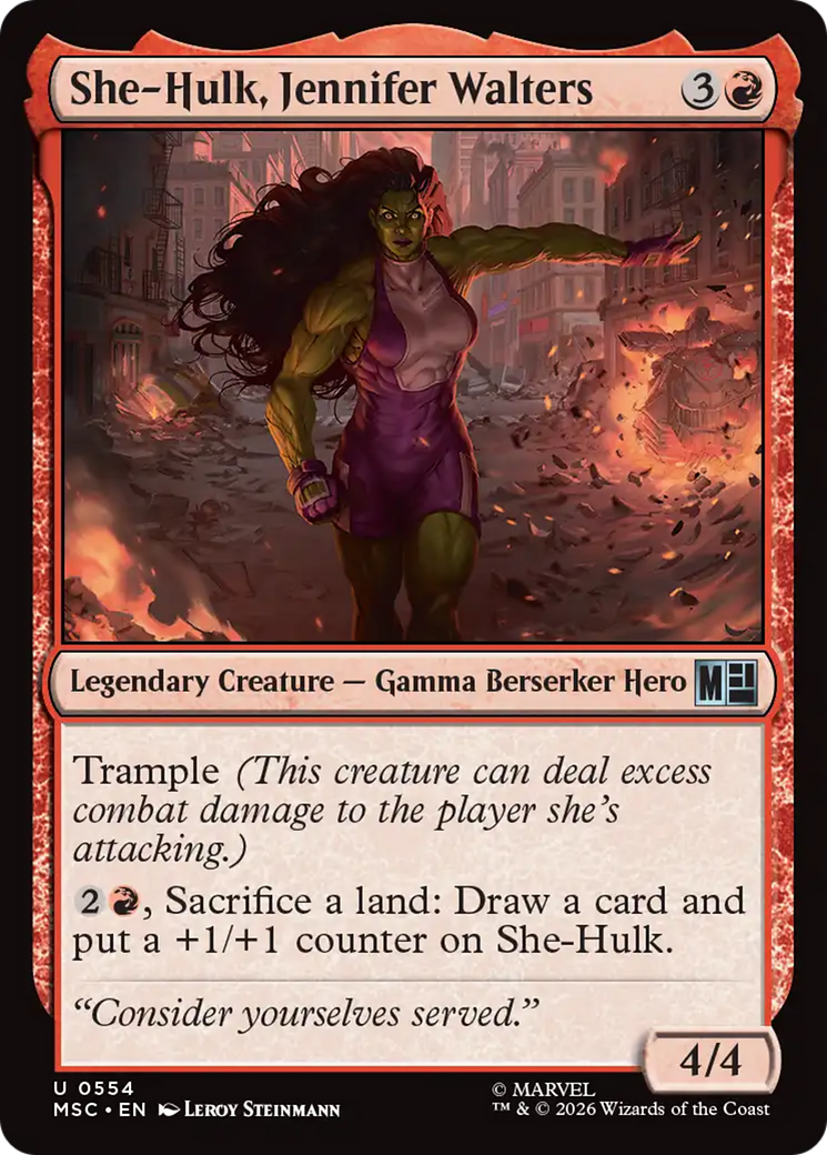 She-Hulk, Jennifer Walters [Marvel Super Heroes Commander] | Mega City Incorporated