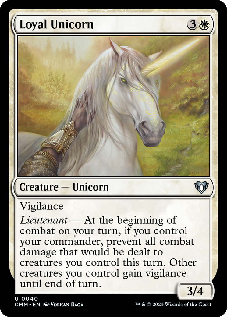 Loyal Unicorn [Commander Masters] | Mega City Incorporated