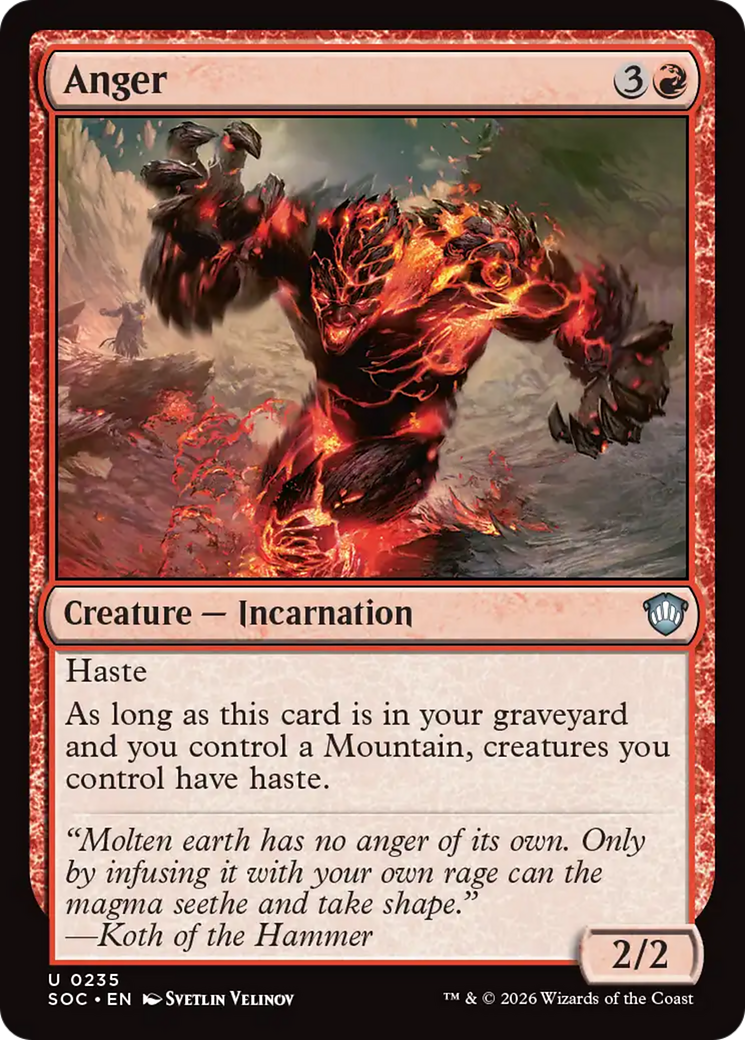 Anger [Secrets of Strixhaven Commander] | Mega City Incorporated