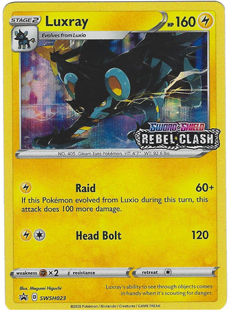 Luxray (SWSH023) (Prerelease Promo) [Sword & Shield: Black Star Promos] | Mega City Incorporated
