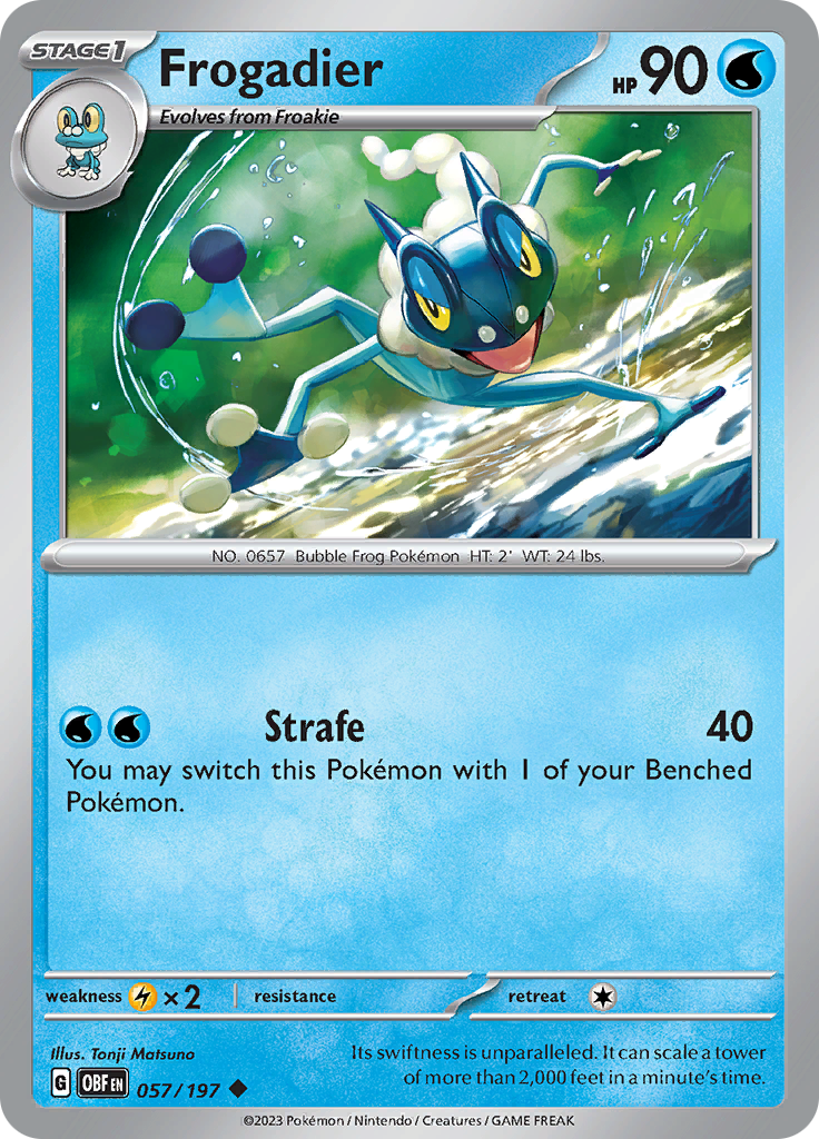 Frogadier (057/197) [Scarlet & Violet: Obsidian Flames] | Mega City Incorporated