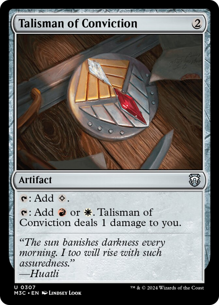 Talisman of Conviction [Modern Horizons 3 Commander] | Mega City Incorporated