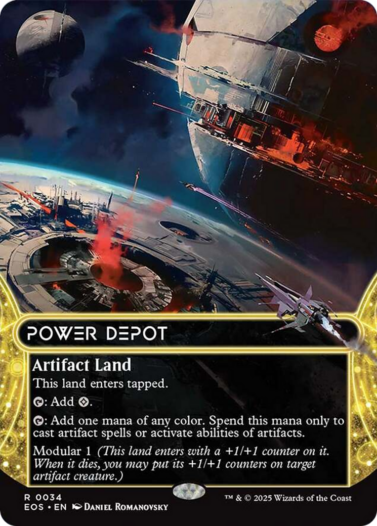 Power Depot (0034) (Borderless) [Edge of Eternities: Stellar Sights] | Mega City Incorporated